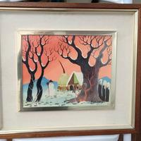 Quadro Naif Olio su Tela di Karisky CERTIFICATO