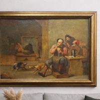 Scuola fiamminga - Scena d’interno di taverna