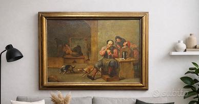 Scuola fiamminga - Scena d’interno di taverna