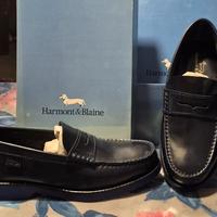 SCARPE MOCASSINO BIMBO COLORE BLU NUOVE TG 32 E 35