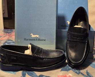 SCARPE MOCASSINO BIMBO COLORE BLU NUOVE TG 32 E 35