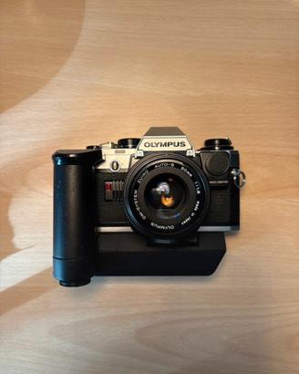 Olympus OM10+ manual adapter+ 50mmf1.8 + winder