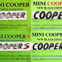 MINI COOPER S Stemma POSTERIORE Scritta Logo Emble