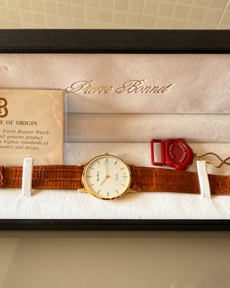 Orologio Pierre Bonnet dorato elegante