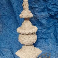 lampada di design materica