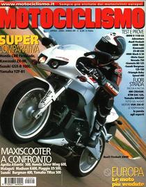 rivista motociclismo numero 4 anno 2002
