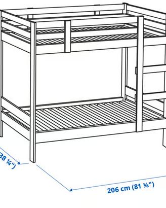 Letto IKEA mod Mydal e materassi
