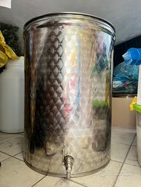 Deposito Sansone acciao inox 200 litri  vino/olio