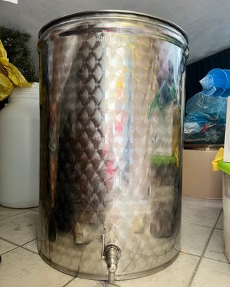 Deposito Sansone acciao inox 200 litri  vino/olio