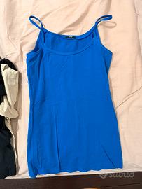 Canottiera blu Tezenis