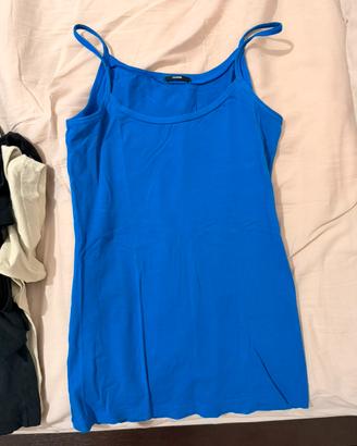 Canottiera blu Tezenis