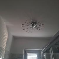 Lampadario sole cromato a LED 