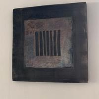 Formella in ceramica Raku 30x30 – pezzo artistico