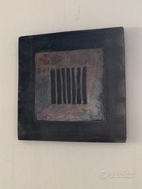 Formella in ceramica Raku 30x30 – pezzo artistico
