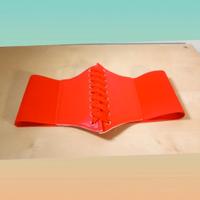 Corsetto fascia rosso punk da 65 a 80cm
