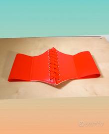 Corsetto fascia rosso punk da 65 a 80cm