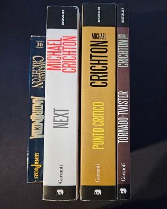Lotto di 4 libri di Michael Crichton
