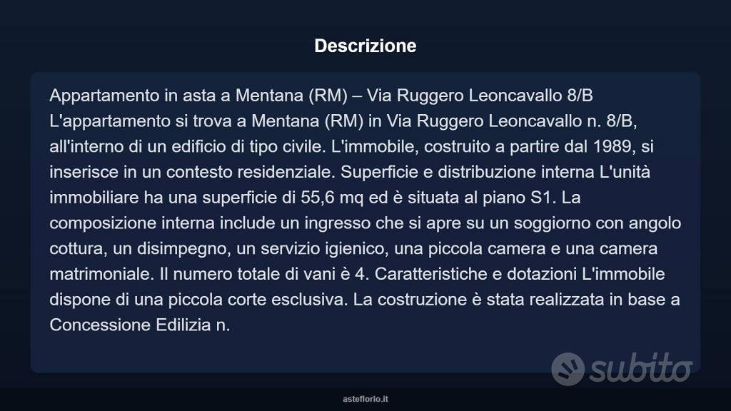 Appartamento – Mentana, Monte San Salvatore - Vista 4
