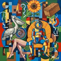 Quadro Moderno Astratto - 60x60