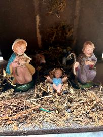 Presepe full set con personaggi paesaggi e animali
