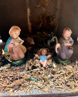 Presepe full set con personaggi paesaggi e animali
