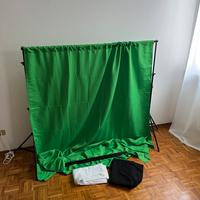 Supporto fondali fotografici + 3 teli