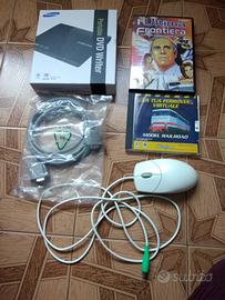 Lotto: dvd writer/dvd/cd/mouse/cavo vga