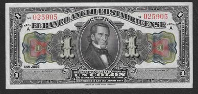 Costa Rica - banconota da 1 Colon 1917