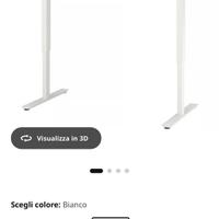 Scrivania Ikea, altezza regolabile