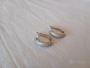 Orecchini a goccia in Argento 925 con zirconi