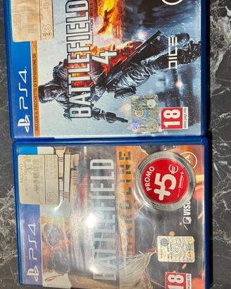 Battlefield 4 + Hardline + BF1 PS4 Come Nuovi!