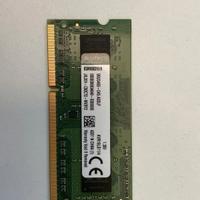ram kingston so-dimm 1x4GB 1,35V