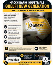 Macchinario indistriale ghelfi new generation