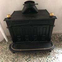 STUFA CAMINETTO IN GHISA FRANKLIN+TUBI SCARICO