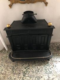 STUFA CAMINETTO IN GHISA FRANKLIN+TUBI SCARICO