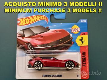 Hot Wheels Ferrari 12cilindri