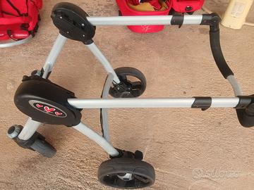 Trio Carrozzina e Ovetto Marca Sweet Love Rosso