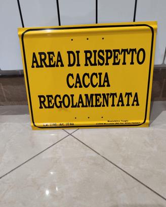 Cartello in metallo