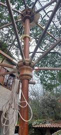 Ombrellone da giardino 5m x 4m con piedistallo