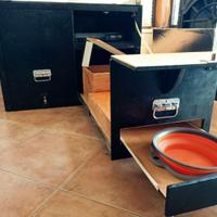 Camping box, camperizzazione auto, cucina da campo