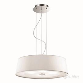 Lampadario Moderno Hilton Bianco -  4 Luci