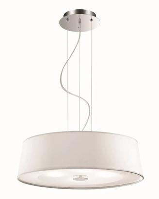 Lampadario Moderno Hilton Bianco -  4 Luci