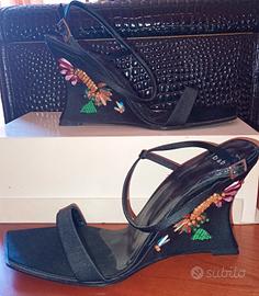 Mario Bologna sandalo con zeppa