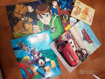 Disney. / Set 4 quadretti cameretta bambini.