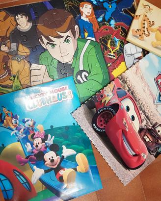 Disney. / Set 4 quadretti cameretta bambini.