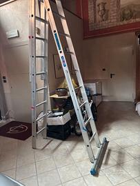 Scala alluminio 3x 10 scalini