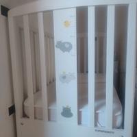 Lettino Foppapedretti con materasso e cuscino