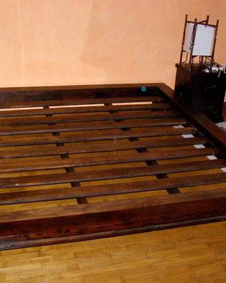 Letto matrimoniale Etnico in legno "BIZZOTTO"