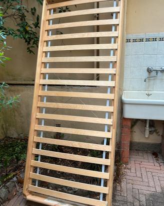 Letto singolo legno massello