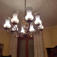 Lampadario vintage 8 bracci